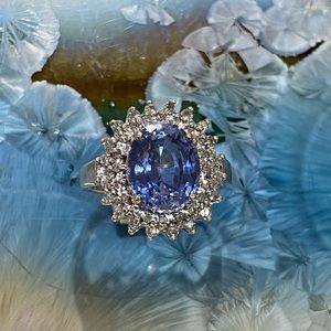 SOLD💎Princess Diana💎Style Oval Sapphire Diamond